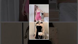 💖Pink lovers 🆚️ Black lovers🖤dress 👗 heels 👠 short video Please subscribe to my channel [upl. by Ddarb]