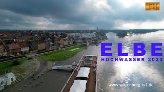 Lutherstadt Wittenberg  Elbe Hochwasser 2023 [upl. by Sylvan520]