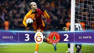 Galatasaray  HangiKredi Ümraniyespor 32 HighlightsÖzet  Spor Toto Süper Lig  202223 [upl. by Ontine]