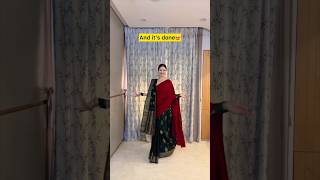 How to style shawl for winter winter hack bollywood actress saree shortvideo please  viral [upl. by Kerwin453]