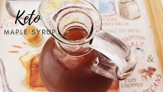 Keto Maple Syrup Recipe I Sugar Free I Low Carb [upl. by Eedya]