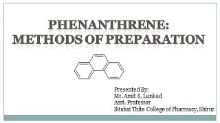 Phenanthrene Methods of preparation [upl. by Curran991]