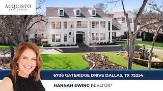 6706 Gateridge Drive Dallas TX 75254  Hannah Ewing REALTOR® [upl. by Kristan]