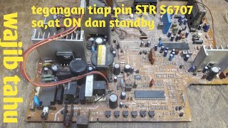 cara kerja STR S6707 yang normal dan cek tegangan tiap poinnya [upl. by Orsa]