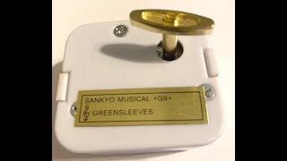 Sankyo Music Box Movements plays Greensleeves Christmas [upl. by Kellen]