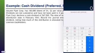 Accounting for Cash Dividends NonCumulative Preferred Stock [upl. by Emelia]