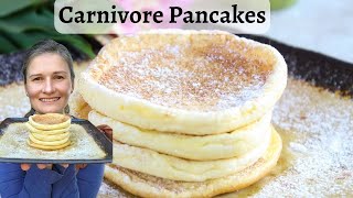 Carnivore Pancakes  zero carb  high protein  dairy free [upl. by Cassey]