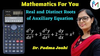 How to find roots of auxiliary equation in calculator  Differential equations casio fx 991ms 1 [upl. by Aihsiek]