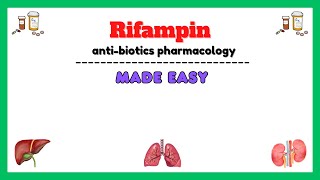 Rifampin anti TB drugs pharmacology antitubercular drugs pharmacology pharmacology made easy [upl. by Eliseo89]