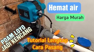 BISA  Pompa Booster Sumber Dari PDAM Supaya Water Heater Kencang airnya [upl. by Nethsa]