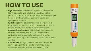 HM Digital pH200 Waterproof Professional Series pHTemp Meter  by KAVITA CORP Authorized Distr [upl. by Atil]