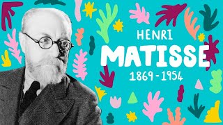 HENRI MATISSE FACTS FOR KIDS  Impressionism Fauvism amp Paper cutouts  School Friendly Art history [upl. by Lerual]