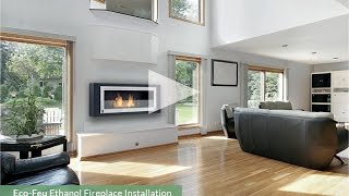 EcoFeu Ethanol Fireplace Installation [upl. by Jablon]