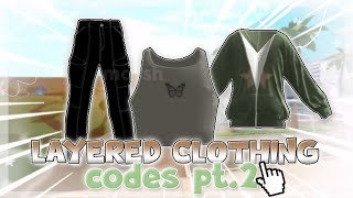 aesthetic layered clothing codes for bloxburg vintagey2k pt2 [upl. by Oned]