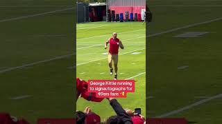 George Kittle is a man of the people 🫡 shorts [upl. by Bedwell]