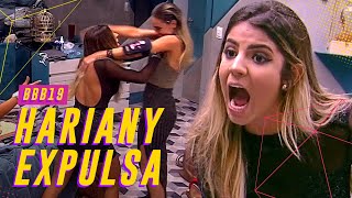 HARIANY É DESCLASSIFICADA POR EMPURRAR PAULA JÁ NA FINAL 😱💥  BIG BROTHER BRASIL 19 [upl. by Myrtle819]