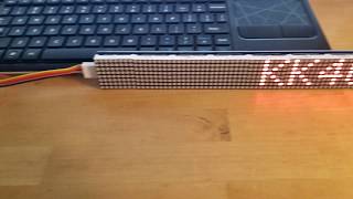 Wemos D1 Mini 2 MAX7219 32x8 LED Matrix [upl. by Esej]