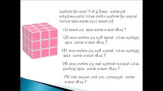 How to count Colored CUBE Sinhaha IQ Questions [upl. by Raskind289]