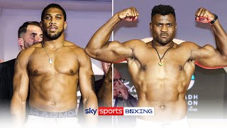 JOSHUA VS NGANNOU ⚖  FULL WEIGHIN [upl. by Douty]