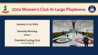 2024 USCA Club Nationals Womens Playdowns  At Large Region  Saturday Morning  Sheet 1 [upl. by Vitkun257]