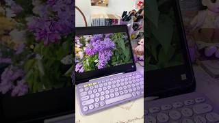 Keyboard Janduu💜💜💜 REVIEW Keyboard Logitech K380 keyboard review aesthetic tools gadget [upl. by Brighton]