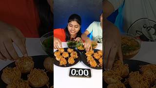 Spicy Maggi Spicy Pani Puri Challenge In 1 Minute  Golgappa  Indian Street Food Mukbang shorts [upl. by Coleman]