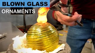 Most Popular Holiday Decoration  Handblown Ornaments  Glassblowing [upl. by Eckart]