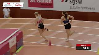 Hallen SM 2024  Frauen 400m Vorlauf 3 Serie [upl. by Alethea]