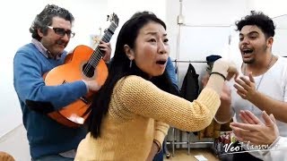 Japonesa cantando quotMi abuelita era de Jerezquot  VEOFLAMENCO [upl. by Immat]