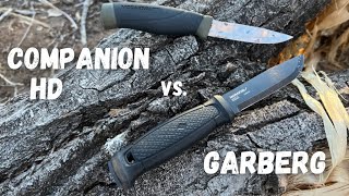 Mora Garberg vs Mora Companion HD Knife Comparison Which one is the best deal [upl. by Suzanne326]