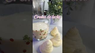 Con 2 ingredientes prueba hacer esta crema de leche casera muy fácil cremadeleche chantilly [upl. by Anica]