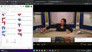 Baccarat strategy  Player streak and 3 1 pattern  20 units profit [upl. by Ethben]