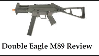 Double Eagle M89 UMP Airsoft Review [upl. by Kenti651]