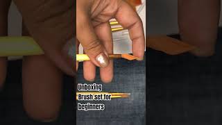 Unboxing brush set for beginners unboxing unboxingvideo brush brushset viralreels viralvideo [upl. by Chally]