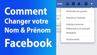 Comment changer son nom et prénom Facebook sur PC en 2020 [upl. by Vonny]