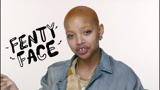 SLICK WOODS FENTY FACE MAKEUP TUTORIAL  FENTY BEAUTY [upl. by Dymoke703]