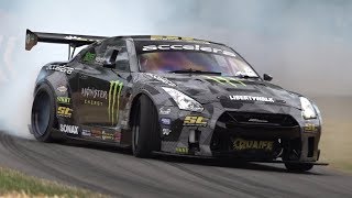 Baggsys 1200HP Turbo V8 LSX Nissan R35 GTR Liberty Walk  Drifting at Goodwood FOS 2019 [upl. by Bunder]