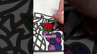 Color With Me ASMR  WATERMELON 🍉 asmrlikeasandbox relaxing asmrtriggers coloring [upl. by Linet]