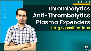 Thrombolytics or Fibrinolytics Pharmacology  Antithrombolytics  Plasma volume Expanders [upl. by Danielson361]