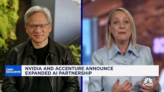 Nvidia CEO Jensen Huang Were looking at the beginning of the next wave of AI [upl. by Aneert]