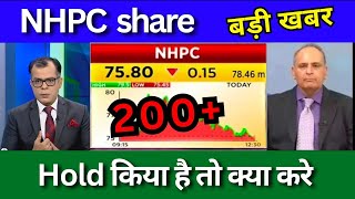 Nhpc share latest news today Nhpc share analysis buy or not Nhpc share Target price 2024 [upl. by Ahsinut]