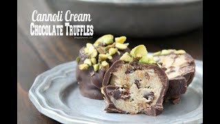 CANNOLI CREAM CHOCOLATE TRUFFLES [upl. by Irrok]