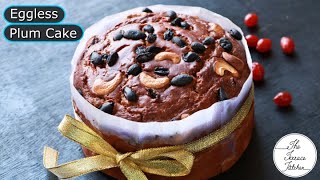 Christmas Special Eggless Plum Cake Recipe without Oven  Easy Plum Cake Recipe The Terrace Kitchen [upl. by Alonso770]