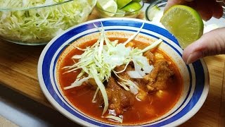 How To Make Red Pozole  Pozole Rojo Recipe [upl. by Ellenwahs]