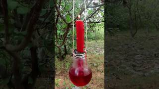 Survival Skills Make an oil lamp with your own hands survival outdoors camping lifehacks [upl. by Henleigh]