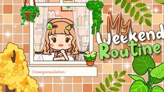 Miga World Aesthetic Routine 🍪☕ My weekend Routine Miga town tocaboca [upl. by Asseral47]