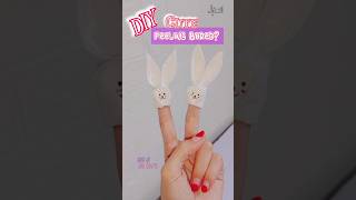 DIY Cute Bunny🐰🫰🏻 shorts tissuepaper craft forkids art diy cute ytshorts how fun origami [upl. by Schreck753]