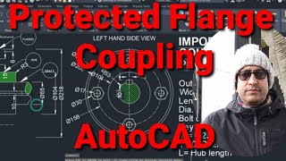 Protected Flange Coupling Assembly Drawing  AutoCad [upl. by Coulson87]