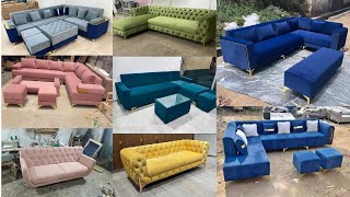 Top 100 Modern Sofa Design Ideas for 2024  Modern Sofa Set Designs  Wooden Sofa set Design [upl. by Ahsenre]