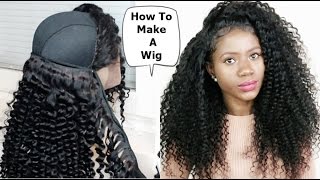 HOW TO MAKE A WIG FOR BEGINNERS FRIENDLY [upl. by Olnee]